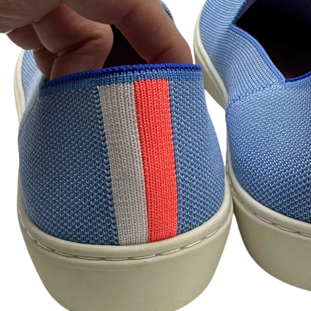 Rothys The Original Slip On Sneakers Boardwalk Periwinkle Blue Womens 8 OG - Picture 4 of 8